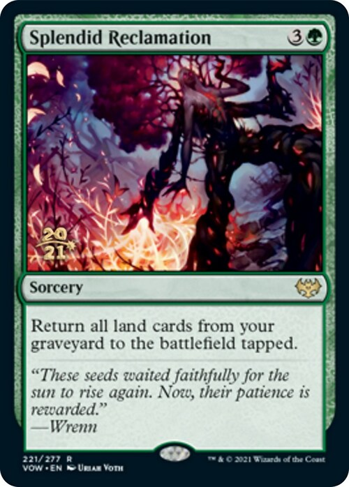 Splendid Reclamation Card Front