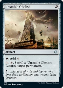 Unstable Obelisk Card Front