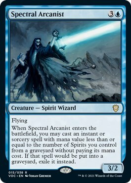 Arcanista Spettrale Card Front