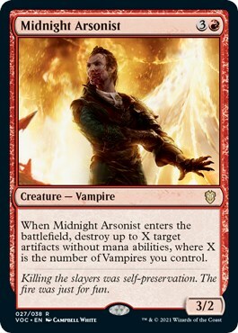 Midnight Arsonist Card Front