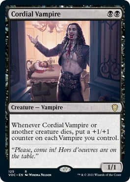 Cordial Vampire Card Front