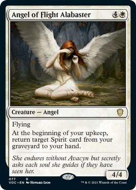 Angel of Flight Alabaster Card Front