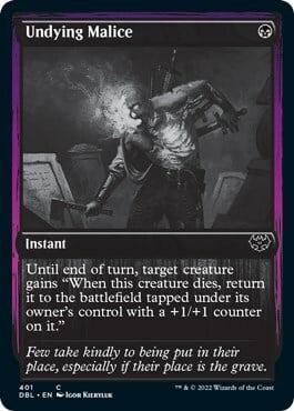 Undying Malice Card Front