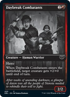Daybreak Combatants Card Front