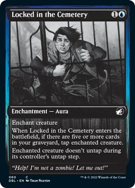 Locked in the Cemetery Card Front