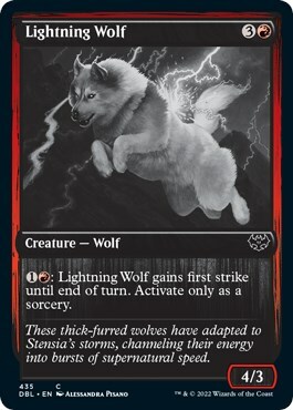 Lightning Wolf Card Front