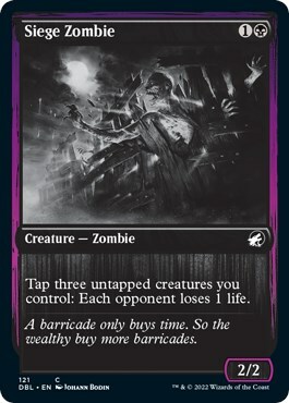 Siege Zombie Card Front