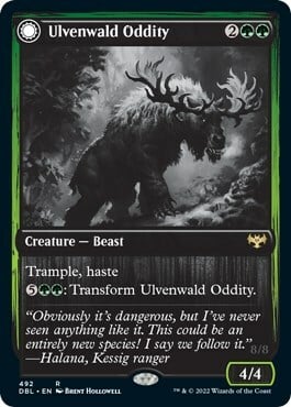 Ulvenwald Oddity // Ulvenwald Behemoth Card Front