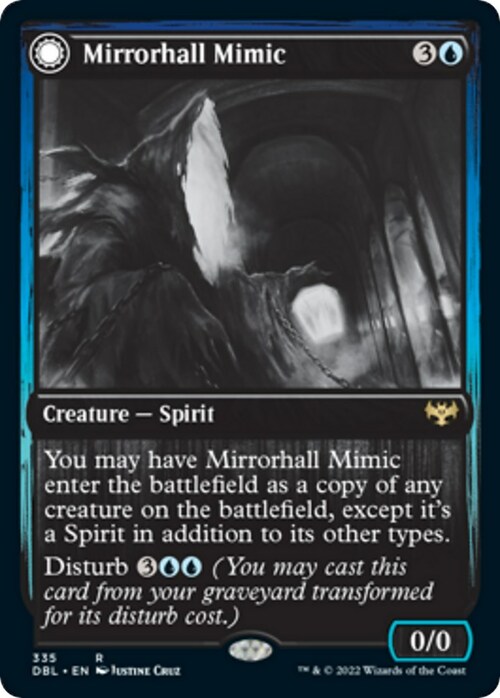 Mirrorhall Mimic // Ghastly Mimicry Card Front