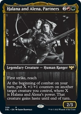 Halana and Alena, Partners Card Front