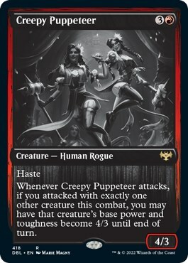 Creepy Puppeteer Card Front