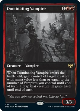 Dominating Vampire Card Front