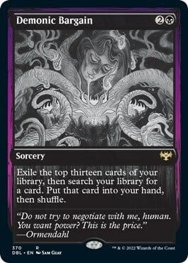 Demonic Bargain Card Front