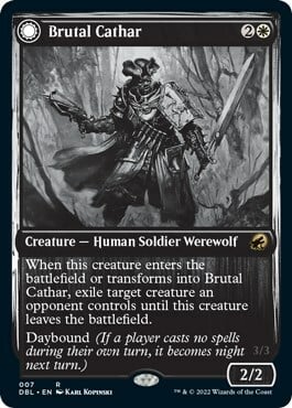 Brutal Cathar // Moonrage Brute Card Front