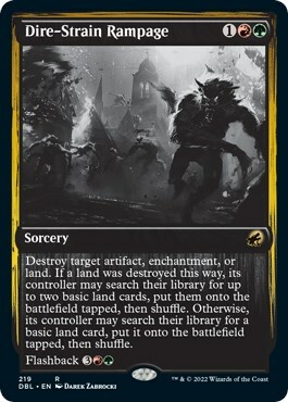 Dire-Strain Rampage Card Front