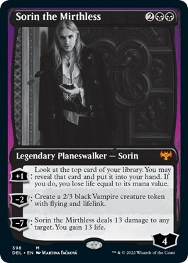 Sorin the Mirthless Card Front
