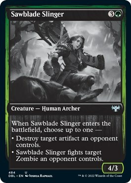 Sawblade Slinger Card Front