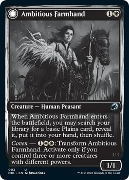 Ambitious Farmhand // Seasoned Cathar Card Front