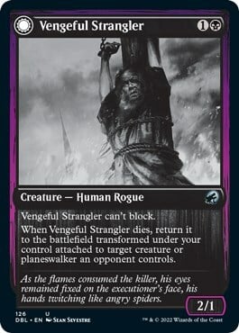 Vengeful Strangler // Strangling Grasp Card Front