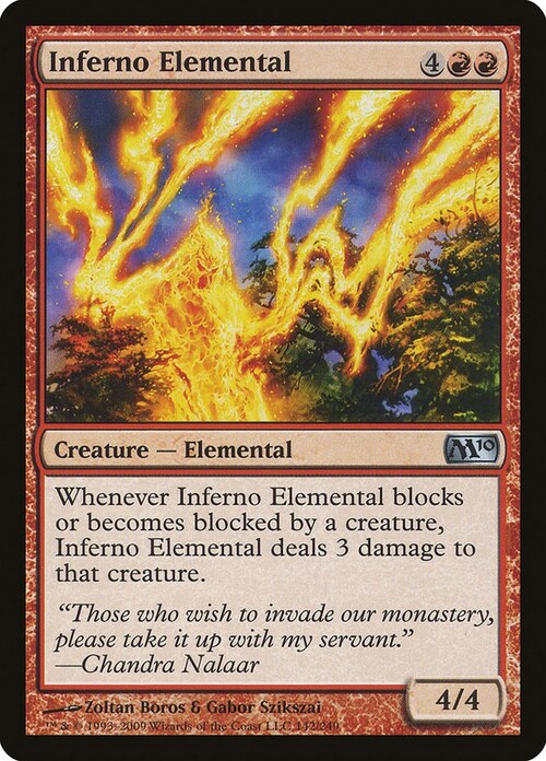 Inferno Elemental Card Front