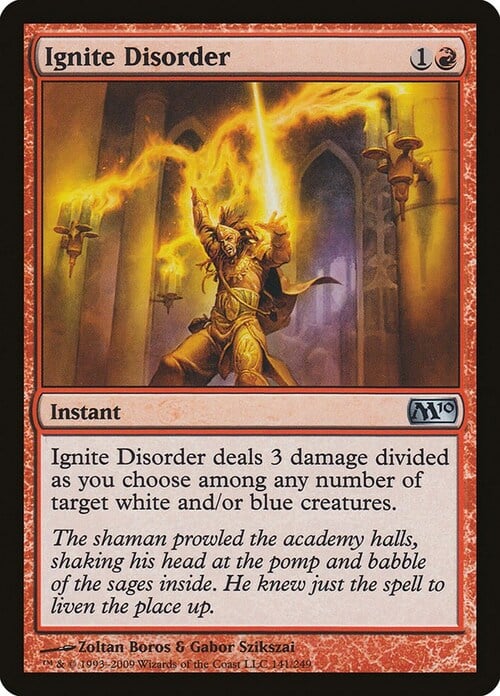 Ignite Disorder Card Front