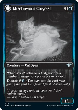 Mischievous Catgeist // Catlike Curiosity Card Front