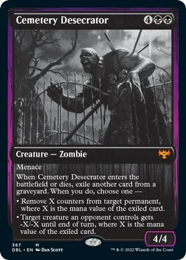 Cemetery Desecrator Card Front