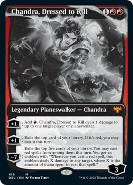 Chandra dall'Eleganza Letale Card Front