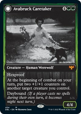 Avabruck Caretaker // Hollowhenge Huntmaster Card Front