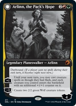 Arlinn, the Pack's Hope // Arlinn, the Moon's Fury Card Front