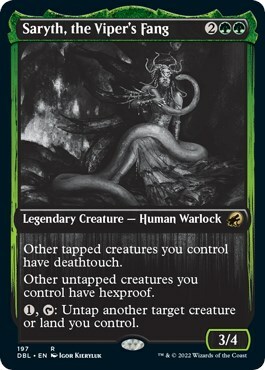 Saryth, the Viper's Fang Card Front