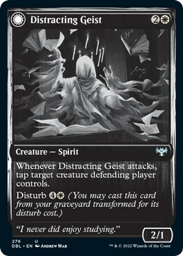Distracting Geist // Clever Distraction Card Front