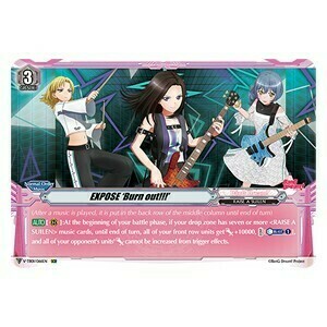 EXPOSE ‘Burn out!!!' [V Format] Card Front