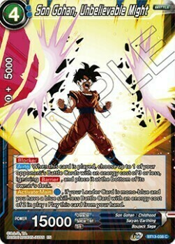 Son Gohan, Unbelievable Might Card Front