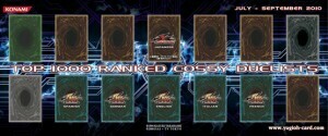Top 1000 Ranked Cossy Duelists July-September 2010 Playmat