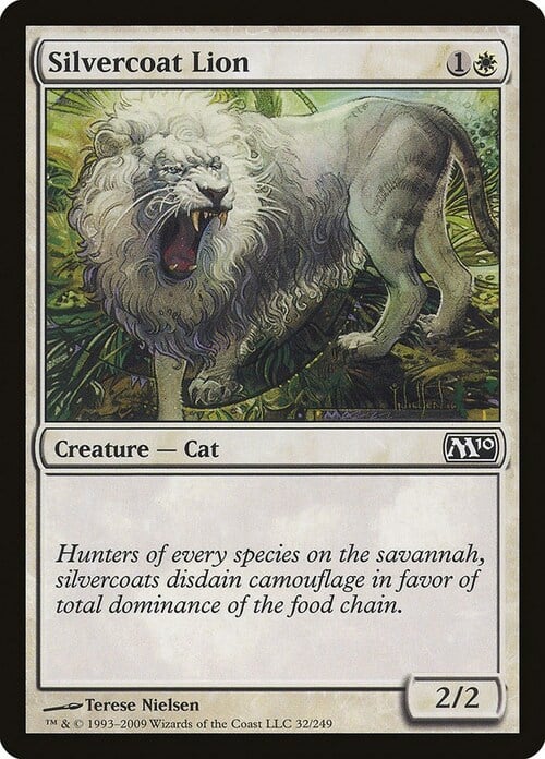 Silvercoat Lion Card Front