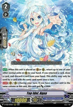 Top Idol, Aqua [V Format] Card Front