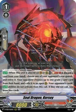 Seal Dragon, Kersey [V Format] Card Front
