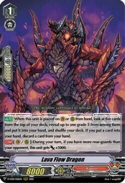 Lava Flow Dragon [V Format] Card Front