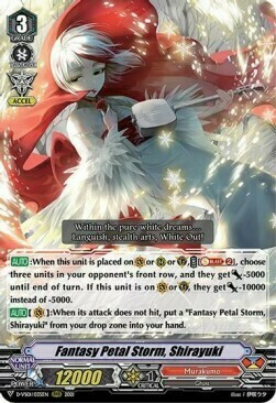 Fantasy Petal Storm, Shirayuki Card Front