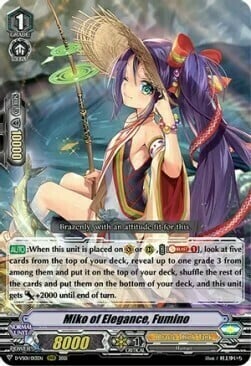 Miko of Elegance, Fumino Card Front