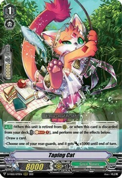 Taping Cat [V Format] Card Front
