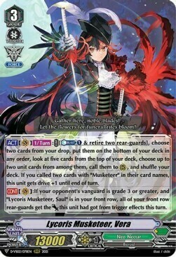 Lycoris Musketeer, Vera [V Format] Card Front