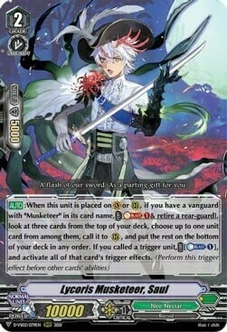 Lycoris Musketeer, Saul [V Format] Card Front