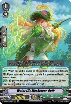Water Lily Musketeer, Ruth Card Front