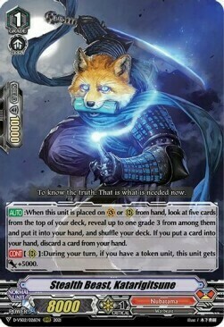 Stealth Beast, Katarigitsune [V Format] Card Front