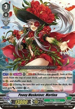 Peony Musketeer, Martina [V Format] Card Front