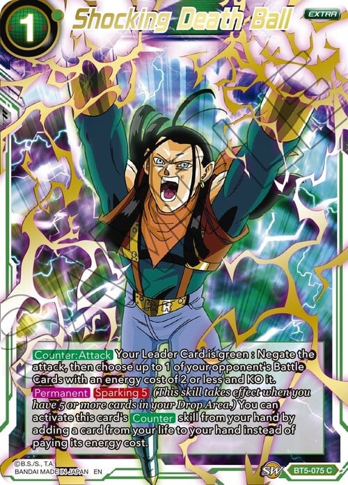 Shocking Death Ball Card Front