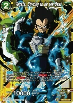 Vegeta, Striving to be the Best Card Front