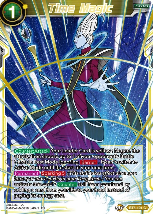 Time Magic Card Front